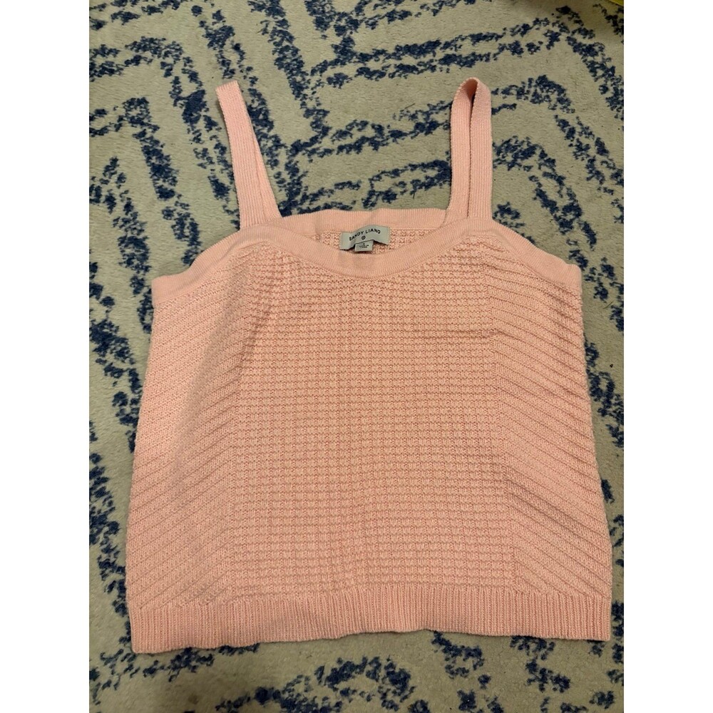 Pink Sandy Liang for Target Knit Sweater Tank Top
